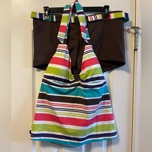 Women’s JAG Swimsuit Halter & Boy Shorts, Size XL, NWOT